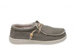 Półbuty Hodaki Captain Jute Khaki 003266, Materiał - 40. Zielone półbuty męskie Hodaki, na lato, z bawełny, bez zapięcia. W wyprzedaży za 179.10 zł.