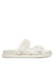 Aldo Klapki Devanassi 13967673 Biały. Białe klapki damskie Aldo, bez wzorów, z materiału, bez obcasa. Za 339.99 zł.