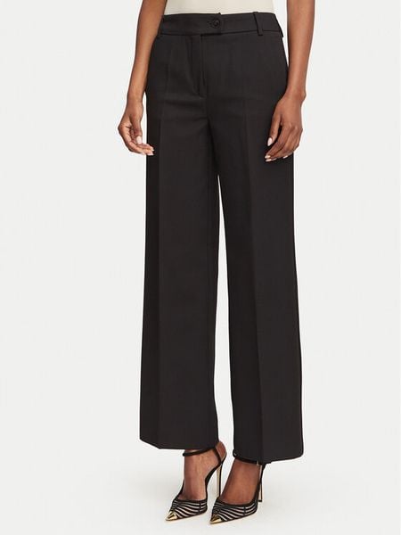 Marella Spodnie materiałowe Ghinea 2625136081 Czarny Straight Fit. Czarne spodnie materiałowe damskie Marella, bez wzorów, z materiału. Za 479.99 zł.