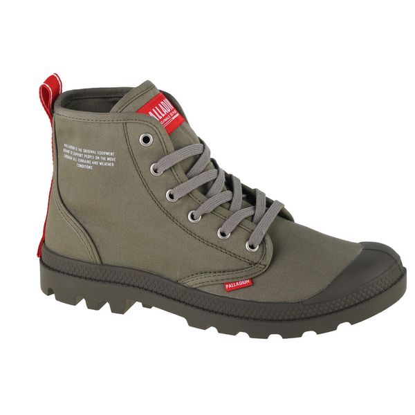 Buty sportowe Sneakersy unisex, Pampa Hi Dare. Szare buty sportowe na co dzień damskie Palladium, bez wzorów, z materiału, trekkingowe. Za 369.99 zł.