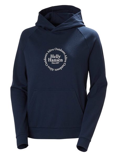 Helly Hansen Bluza "Core Graphic" w kolorze granatowym rozmiar: S. Niebieskie bluzy z kapturem damskie Helly Hansen, s. Za 139.95 zł.