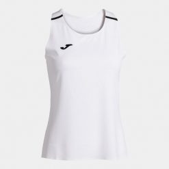 Tank top tenisowy damski Joma Ranking. Białe topy damskie Joma, xl, bez wzorów, bez kołnierzyka. Za 59.99 zł.