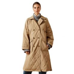 Płaszcz damski Ariat Whitby. Brązowe płaszcze damskie Ariat, m, bez wzorów, eleganckie. Za 989.60 zł.