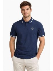 Geographical Norway Koszulka polo "Klerio" w kolorze granatowym rozmiar: S. Niebieskie koszulki polo męskie Geographical Norway, s, bez wzorów, z bawełny, bez ramiączek. Za 78.84 zł.