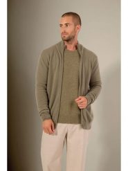 Perfect Cashmere Kaszmirowy kardigan "Cody" w kolorze beżowym rozmiar: XXL. Brązowe kardigany męskie Perfect Cashmere, xxl, bez wzorów, z kaszmiru, bez kołnierzyka. Za 434.99 zł.