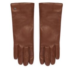 Rękawiczki Weekend Max Mara. Brązowe rękawiczki damskie Weekend Max Mara, bez wzorów. Za 694.99 zł.