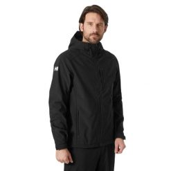 Kurtka softshell męska Helly Hansen Paramount Hooded Softshell Jkt. Czarne kurtki męskie Helly Hansen, m, bez wzorów, z softshellu, bez kaptura. W wyprzedaży za 596.00 zł.