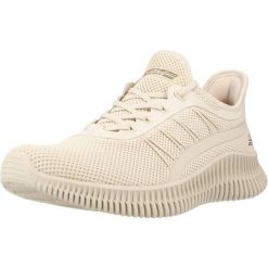 Buty SKECHERS BOBS GEO-NEW AESTHETICS SLIP-INS Beżowy. Brązowe trampki i tenisówki damskie Skechers, bez wzorów, z tkaniny. Za 298.05 zł.