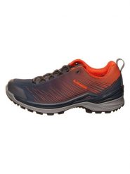 LOWA Buty trekkingowe "Zirrox GTX" w kolorze pomarańczowo-granatowym rozmiar: 42. Niebieskie buty trekkingowe męskie Lowa, z gore-texu, bez zapięcia, outdoorowe, gore-tex. Za 346.45 zł.