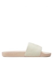 Calvin Klein Jeans Klapki Slide Monogram Co YW0YW00103 Écru. Klapki damskie Calvin Klein Jeans, bez wzorów, z jeansu, bez obcasa. Za 189.99 zł.