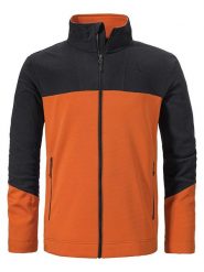 Schöffel Kurtka polarowa "Karif" w kolorze czarno-pomarańczowym rozmiar: 50. Czarne kurtki męskie Schöffel, bez wzorów, z materiału, bez kaptura. Za 174.84 zł.