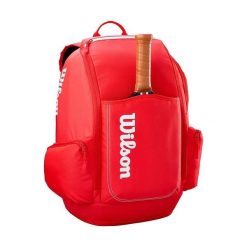 Plecak sportowy Wilson Pickleball Red Backpack 2026. Czerwone plecaki damskie Wilson, bez wzorów, sportowe. Za 399.99 zł.