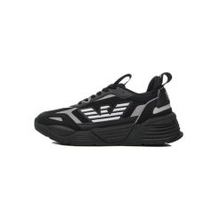 Buty sportowe EA7 Emporio Armani. Czarne buty sportowe na co dzień męskie EA7, z materiału, bez zapięcia. Za 730.65 zł.
