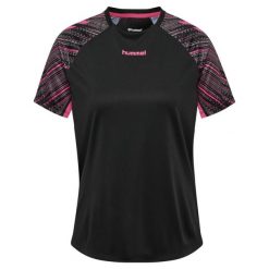 Damska koszulka treningowa Hummel Blaze Pro. Czarne bluzki sportowe damskie HUMMEL, l, z materiału, bez kołnierzyka, bez ramiączek. Za 138.00 zł.