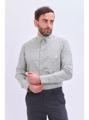 Marks & Spencer Koszula w kolorze jasnoszarym rozmiar: XL. Zielone koszule męskie Marks & Spencer, xl, bez wzorów, z bawełny, bez kołnierzyka, bez ramiączek. Za 85.95 zł.
