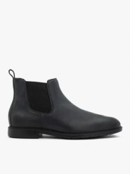 Czarne sztyblety ze skóry nubukowej. Czarne sztyblety męskie Brawo sp. z o.o., z nubiku, za kostkę, bez zapięcia. Za 449.99 zł.