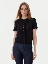 TWINSET Bluzka 252TP3203 Czarny Regular Fit. Czarne bluzki damskie Twinset, xl, bez wzorów, z syntetyku, bez ramiączek. Za 529.99 zł.