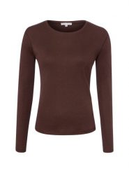 Marie Lund Koszulka z długim rękawem Kobiety Bawełna brązowy, S. Brązowe t-shirty damskie Marie Lund, s, bez wzorów, z bawełny, bez kołnierzyka. Za 149.95 zł.