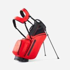 Torba do golfa z nóżkami Inesis Light. Czarne torebki klasyczne damskie INESIS, bez wzorów, bez dodatków. Za 399.99 zł.