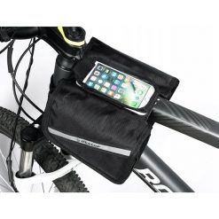 Torba rowerowa sakwa saszetka uchwyt rowerowy na telefon DUNLOP. Czarne torebki klasyczne damskie Dunlop, bez wzorów, bez dodatków. Za 55.00 zł.