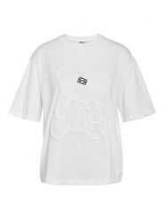 Noisy may Koszulka "Millie" w kolorze białym rozmiar: M. Białe t-shirty damskie Noisy may, m, bez wzorów, z bawełny, bez kołnierzyka. Za 69.99 zł.