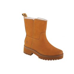 Buty zimowe damskie, Timberland Carnaby Cool Wrmpullon WR. Żółte obuwie trekkingowe damskie Timberland, na zimę. Za 649.99 zł.