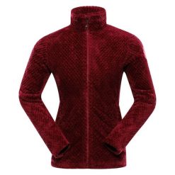 Bluza damska polarowa Alpine Pro Lomma bardzo ciepła. Czerwone bluzy z kapturem damskie Alpine Pro, na jesień, l, z materiału. Za 209.00 zł.