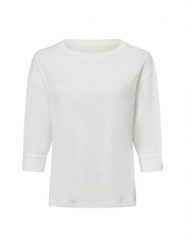 Marc Cain koszulka z długim rękawem Kobiety Bawełna biały, 40. Białe t-shirty damskie Marc Cain, bez wzorów, z bawełny, bez kołnierzyka. Za 849.95 zł.