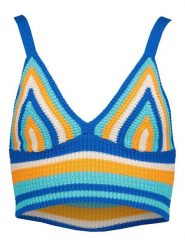 Gina Tricot Top ze wzorem rozmiar: M. Topy damskie Gina Tricot, m, bez wzorów, bez kołnierzyka. Za 39.45 zł.