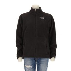 Damska czarna polarowa kurtka TNF. Czarne kurtki damskie The North Face, l, bez wzorów, z materiału, bez kaptura. Za 170.36 zł.