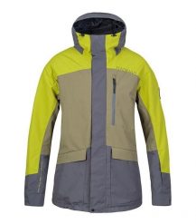 Kurtka męska narciarska Hannah Garow FD burnt olive/citronelle. Szare kurtki męskie Hannah, na zimę, l, bez wzorów, z materiału, z kapturem. Za 738.35 zł.