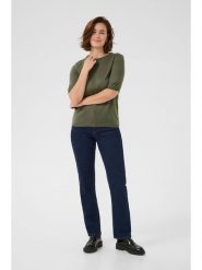 Kaffe Koszulka dzianinowa w kolorze khaki rozmiar: XL. Brązowe bluzki damskie Kaffe, xl, bez wzorów, z dzianiny, bez kołnierzyka. Za 69.99 zł.