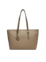 MICHAEL Michael Kors Torebka Quinn 30T5GQNT9L Beżowy. Brązowe torebki klasyczne damskie MICHAEL Michael Kors, bez wzorów, ze skóry, bez dodatków. Za 889.99 zł.