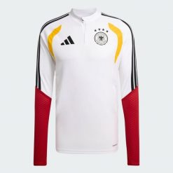 Koszulka treningowa Niemcy 26 Tiro. Białe t-shirty sportowe męskie Adidas, m, z dresówki, bez ramiączek, do piłki nożnej. Za 329.00 zł.