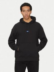 HUGO Bluza Nalonso 50522374 Czarny Regular Fit. Czarne bluzy bez kaptura męskie Hugo, m, z bawełny. Za 289.99 zł.