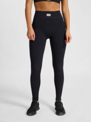 Damskie legginsy Hummel Pulse. Czarne legginsy damskie HUMMEL, xl, bez wzorów, z dzianiny. Za 164.00 zł.