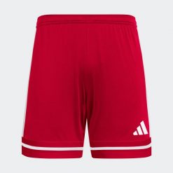 Spodenki piłkarskie ADIDAS Squadra 25. Czerwone szorty damskie Adidas, bez wzorów, eleganckie. Za 119.99 zł.