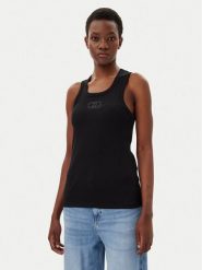 Liu Jo Top WA5367 J0295 Czarny Regular Fit. Czarne topy damskie Liu Jo, xs, bez wzorów, z bawełny, bez kołnierzyka. Za 149.99 zł.