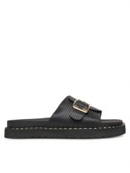 MEXX Klapki MX/019C-HY Czarny. Czarne klapki damskie Mexx, bez wzorów, ze skóry, bez obcasa. Za 109.99 zł.