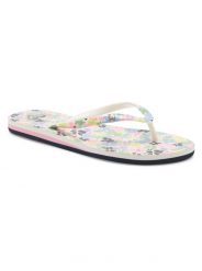 Japonki damskie ROXY Portofino III. Niebieskie klapki damskie Roxy, bez wzorów, z materiału, bez obcasa. Za 96.99 zł.