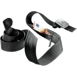 Pasek bezpieczeństwa Security Belt. Czarne paski męskie Deuter, bez wzorów, z materiału. Za 73.99 zł.