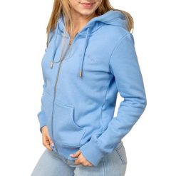 Damska bluza z kapturem zapinana na zamek Superdry Essential Logo Hb. Niebieskie bluzy z kapturem damskie Superdry., m, z bawełny. Za 323.10 zł.