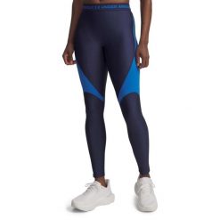 Legginsy Under Armour Ua Hg Rib Legging Damskie. Niebieskie legginsy damskie Under Armour, s, bez wzorów, z elastanu. Za 278.99 zł.
