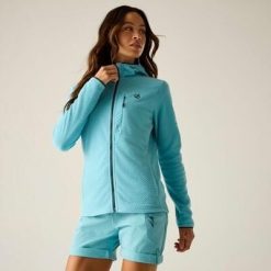 Damska bluza polarowa Switch Up Pro z kapturem i zamkiem błyskawicznym. Niebieskie bluzy z kapturem damskie Dare 2b, m, z materiału. Za 159.99 zł.