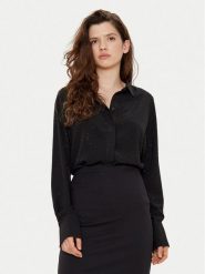 Tatuum Koszula Patti T2424.080B Czarny Regular Fit. Czarne koszule damskie Tatuum, bez wzorów, z syntetyku, bez kołnierzyka, bez ramiączek. Za 239.99 zł.