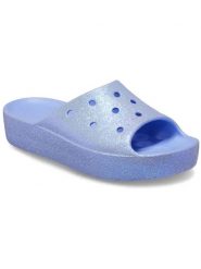 Crocs Klapki "Moon Jelly" w kolorze błękitnym rozmiar: 41/42. Niebieskie klapki damskie Crocs, bez wzorów, bez obcasa, na platformie. Za 145.60 zł.
