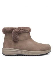 Skechers Śniegowce Waterproof Relaxed Fit: On-The-GO Stellar - Cozy Step 144745/DKTP Brązowy ciemny. Brązowe śniegowce damskie Skechers, ze skóry. Za 429.99 zł.