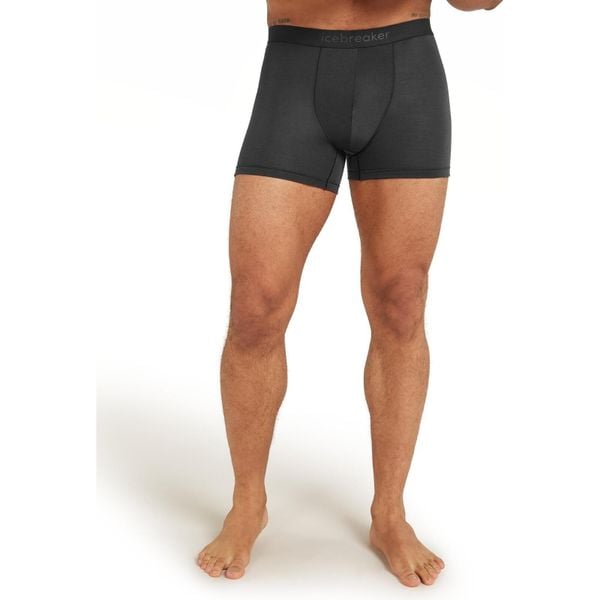 Bokserki termoaktywne męskie icebreaker Anatomica. Czarne bokserki męskie Icebreaker, bez wzorów. Za 175.62 zł.