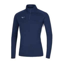 Damski top treningowy Mizuno RB Warmer. Niebieskie topy sportowe damskie Mizuno, s, bez wzorów, z materiału, bez ramiączek. Za 226.50 zł.