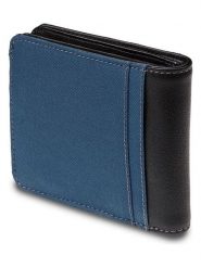 Moleskine Portfel w kolorze czarno-niebieskim - 12 x 14 cm rozmiar: onesize. Czarne portfele męskie Moleskine, bez wzorów, z materiału. Za 109.78 zł.